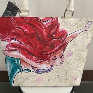 Disney Ariel Tote Bag - Cream and Red